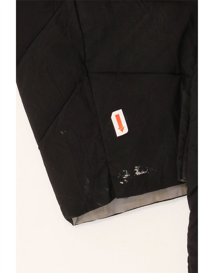 Michael Kors Womens Hooded Padded Coat UK 14 Medium Black Polyester