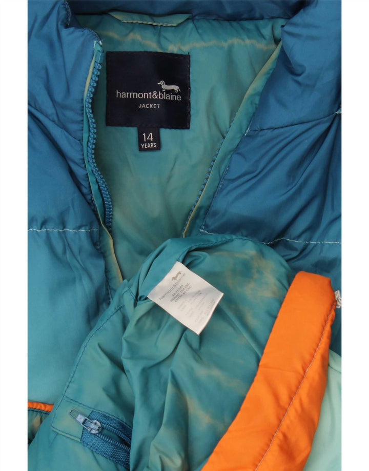 Harmont & Blaine Boys Padded Jacket 13-14 Years Multicoloured Tie Dye