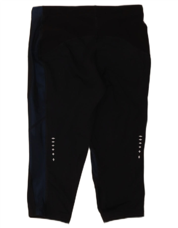 Asics Womens Capri Leggings UK 12 Medium Black Polyester