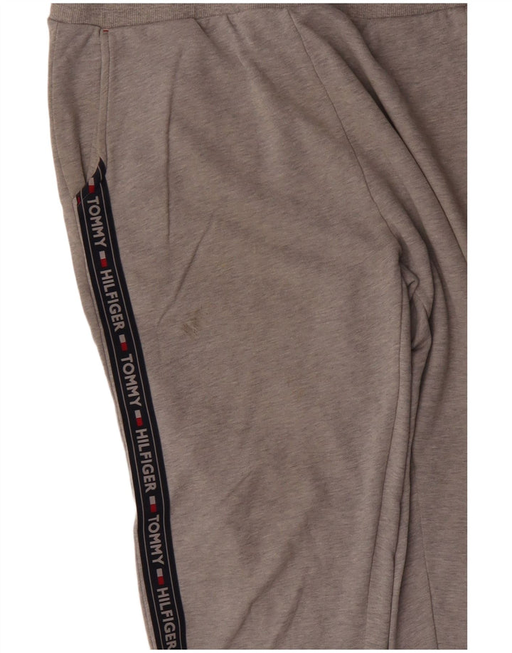 Tommy Hilfiger Mens Graphic Tracksuit Trousers Joggers XL Grey Flecked