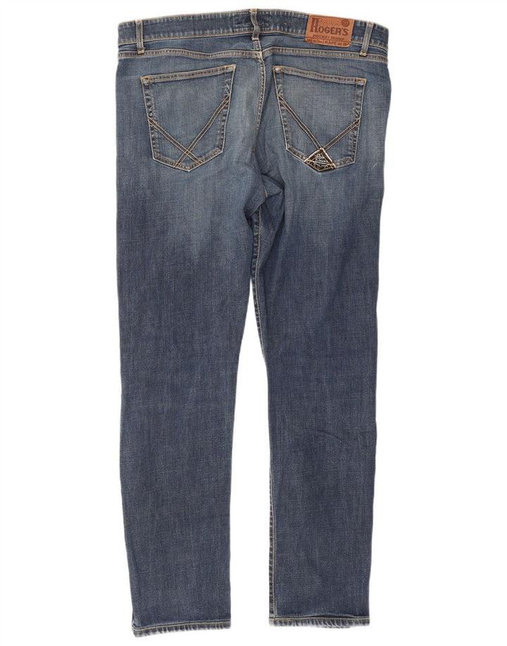 Roy Rogers Mens Slim Jeans W42 L33 Blue Cotton