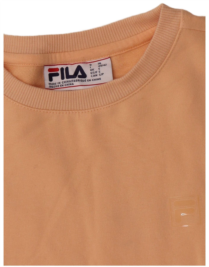 Fila Womens Oversized Sweatshirt Jumper UK 10 Small Pink
