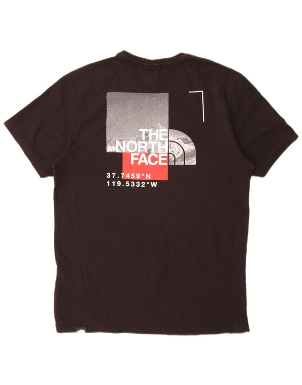 The North Face Mens Graphic T-Shirt Top Medium Black Cotton