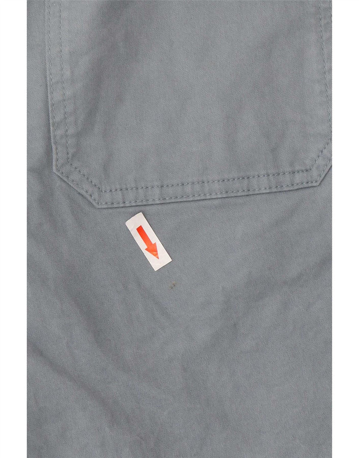 Marks & Spencer Mens Chino Shorts W34 Large Blue Cotton