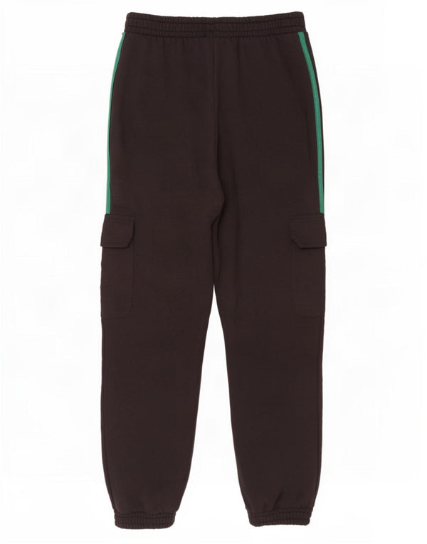 Adidas Womens Cargo Tracksuit Trousers Joggers UK 14 Medium Black Cotton