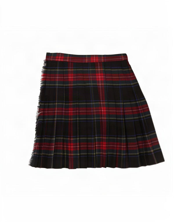 Brendella Womens Wrap Skirt W25 XS Multicoloured Plaid Wool