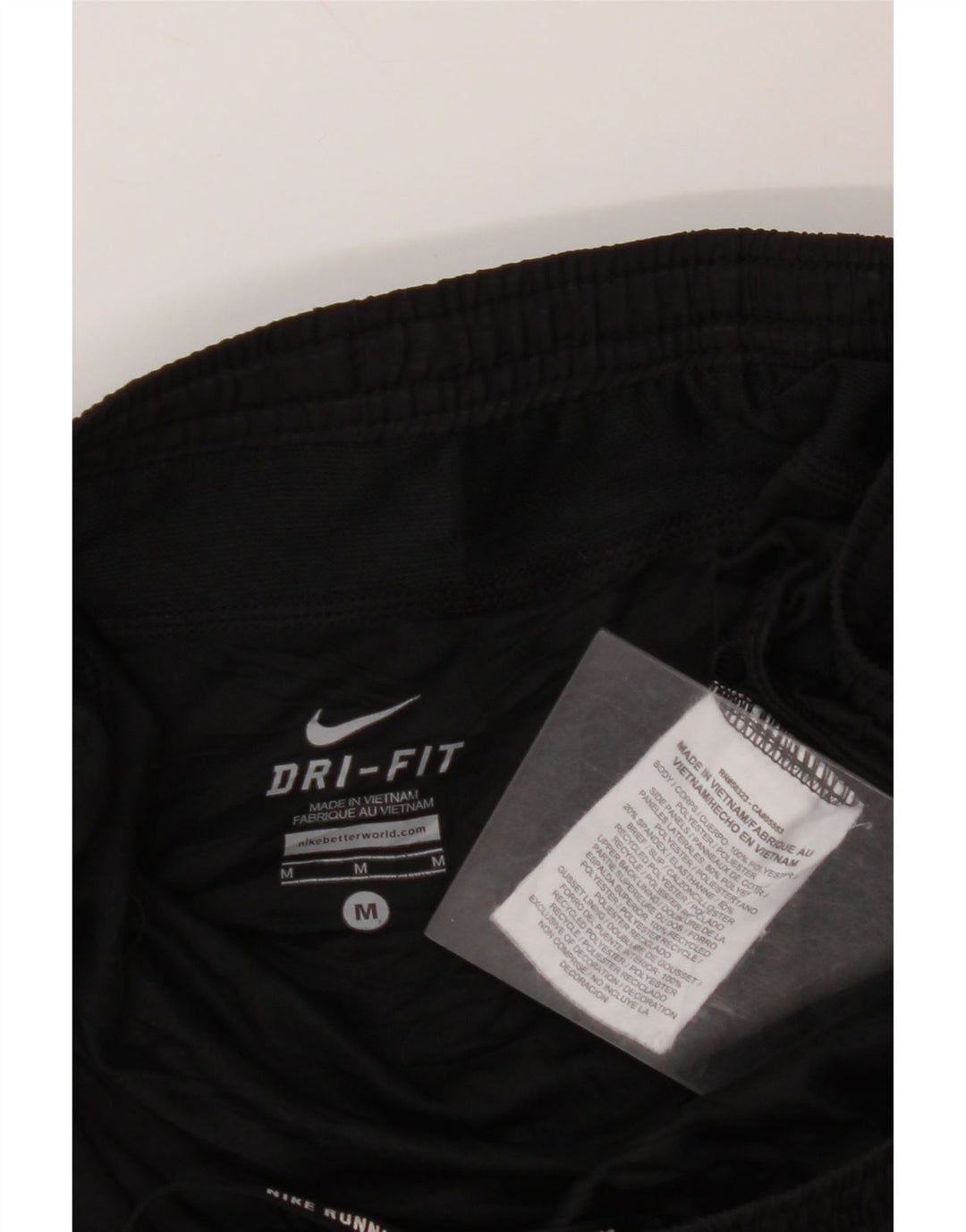 NIKE Womens Dri Fit Sport Shorts UK 14 Medium  Black Polyester