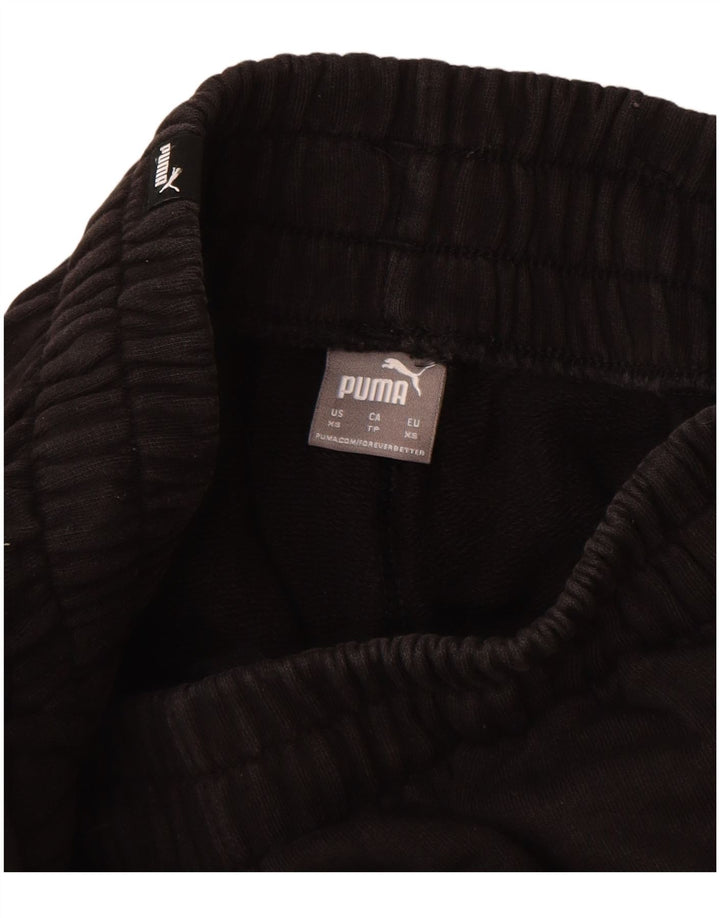 Puma Womens Crop Tracksuit Trousers UK 4 XS Black
