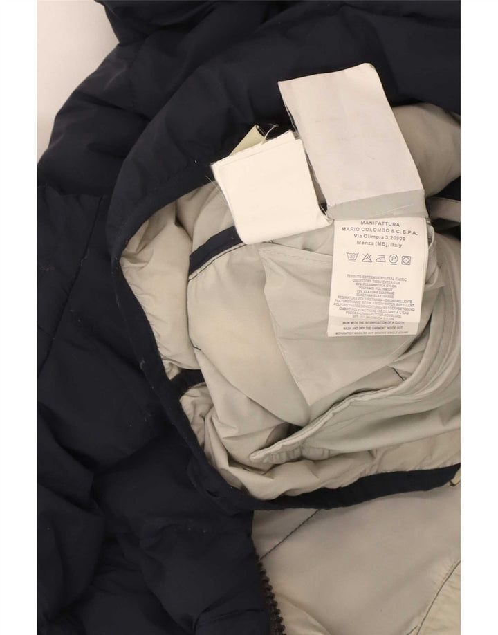 Colmar Mens Hooded Padded Jacket IT 52 Large Navy Blue Polyamide