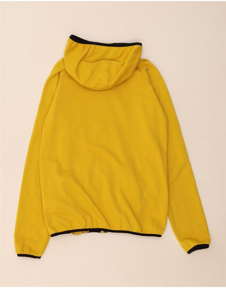 K-Way Boys Zip Hoodie Sweater 13-14 Years Yellow Polyester