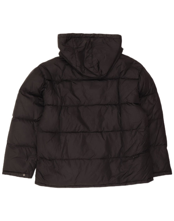 Henri Lloyd Mens Hooded Padded Jacket UK 42 XL Black Polyamide