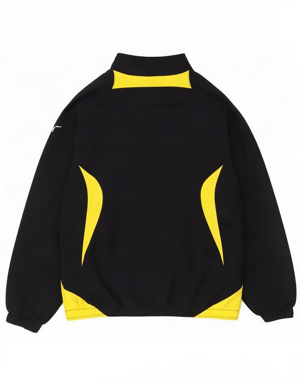 Nike Boys Tracksuit Top Jacket 12-13 Years Large Black Colourblock