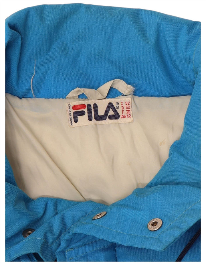 Fila Mens Padded Coat IT 52 Large Blue
