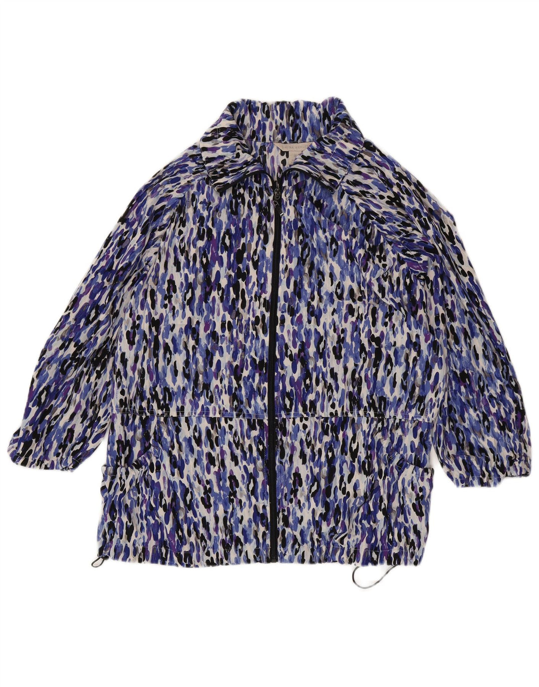 LAURA ASHLEY Womens Windbreaker Jacket UK 18 XL Multicoloured Animal Print