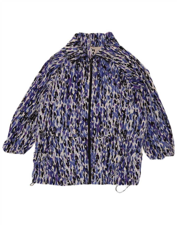 LAURA ASHLEY Womens Windbreaker Jacket UK 18 XL Multicoloured Animal Print
