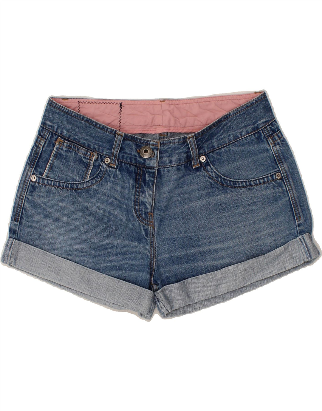 BENETTON Womens Denim Shorts IT 44 Medium W30 Blue Cotton Vintage Benetton and Second-Hand Benetton from Messina Hembry 
