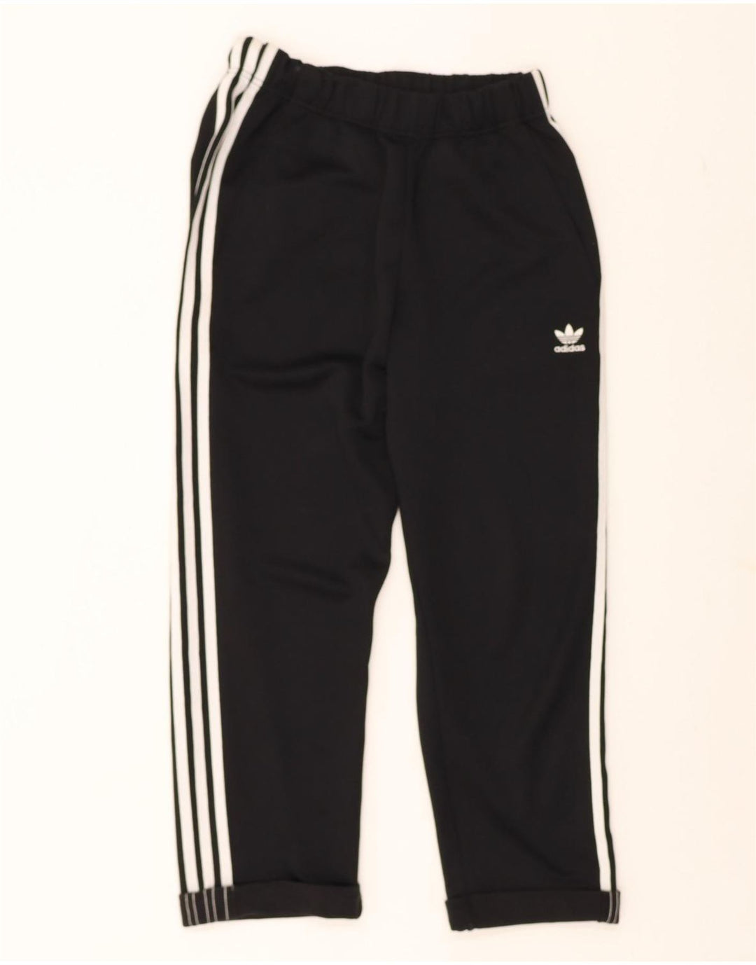 ADIDAS Womens Tracksuit Trousers UK 10 Small  Black Polyester Vintage Adidas and Second-Hand Adidas from Messina Hembry 