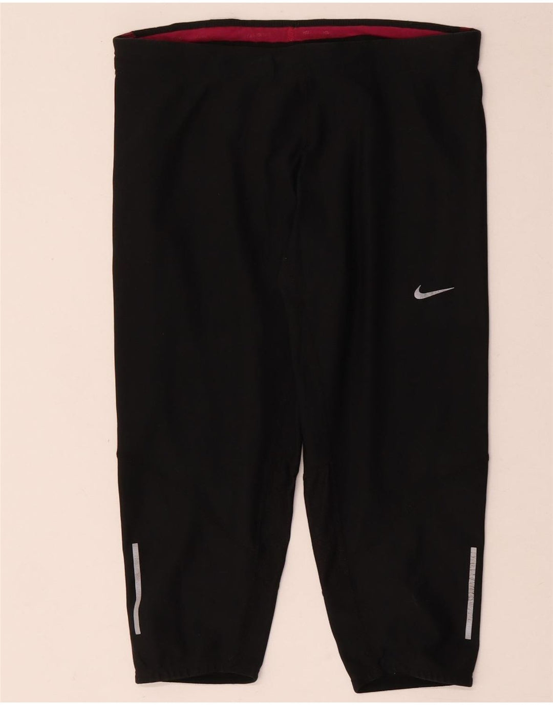 Nike Womens Dri Fit Capri Leggings UK 12 Medium Black