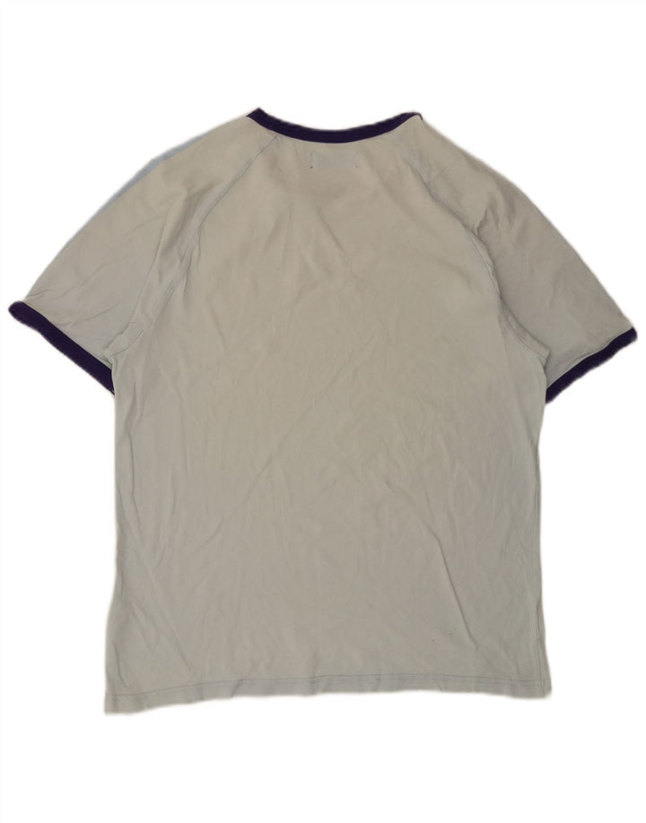 Adidas Mens T-Shirt Top Large Blue Cotton