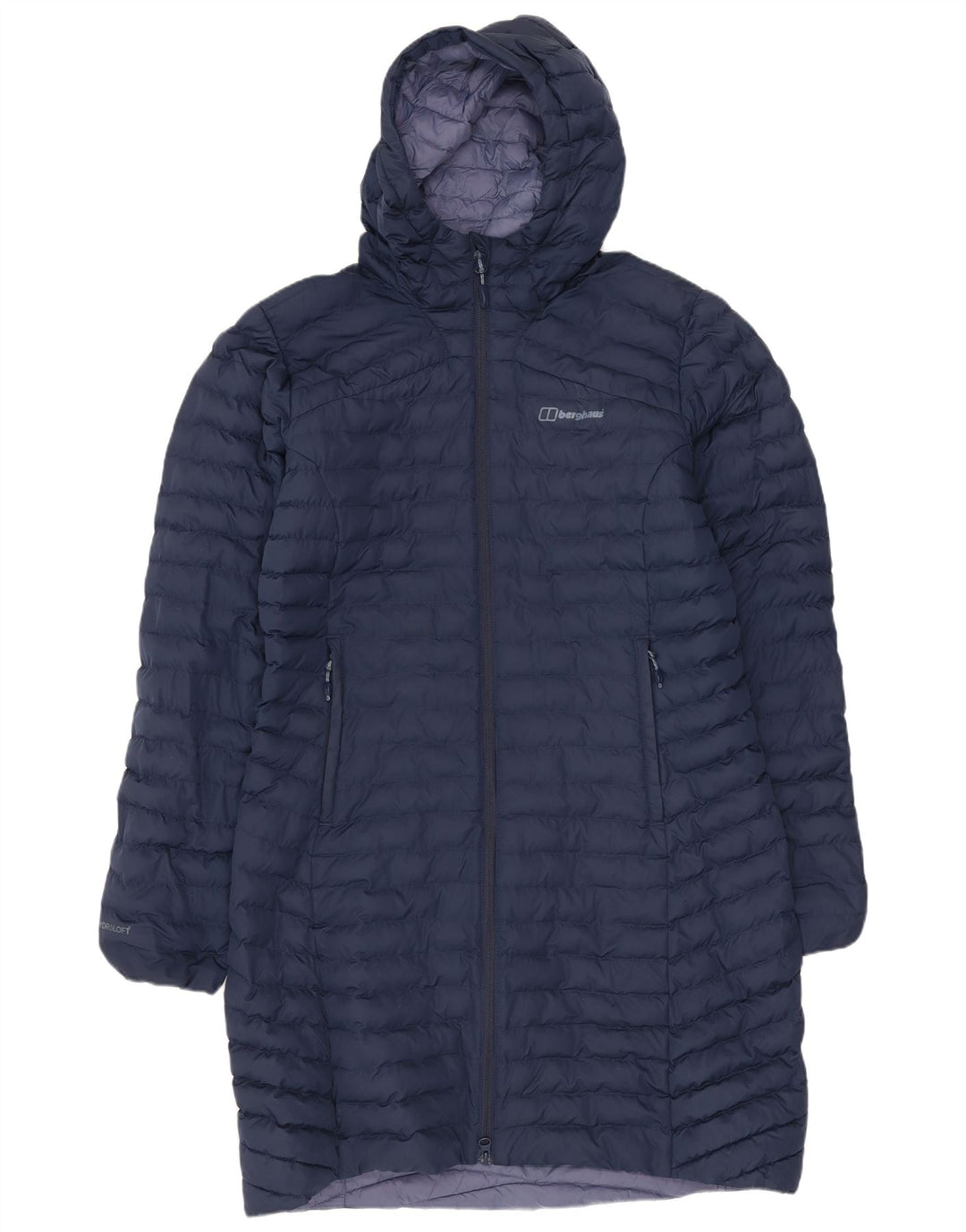 Berghaus Womens Hooded Padded Coat UK 14 Large  Navy Blue