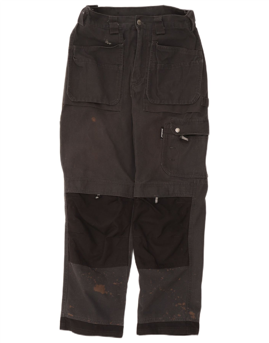 Dickies Mens Straight Cargo Trousers W30 L28 Grey Colourblock Polyester