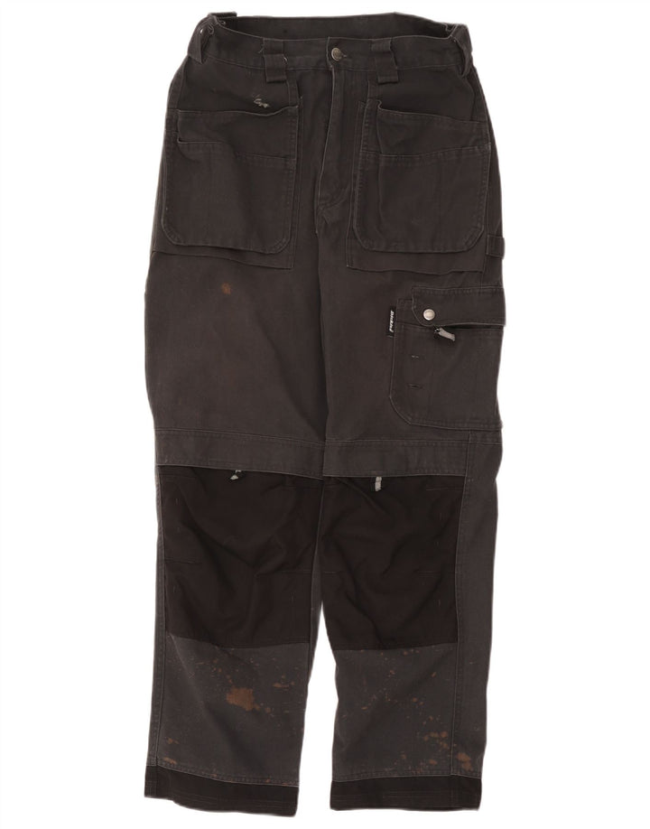 Dickies Mens Straight Cargo Trousers W30 L28 Grey Colourblock Polyester