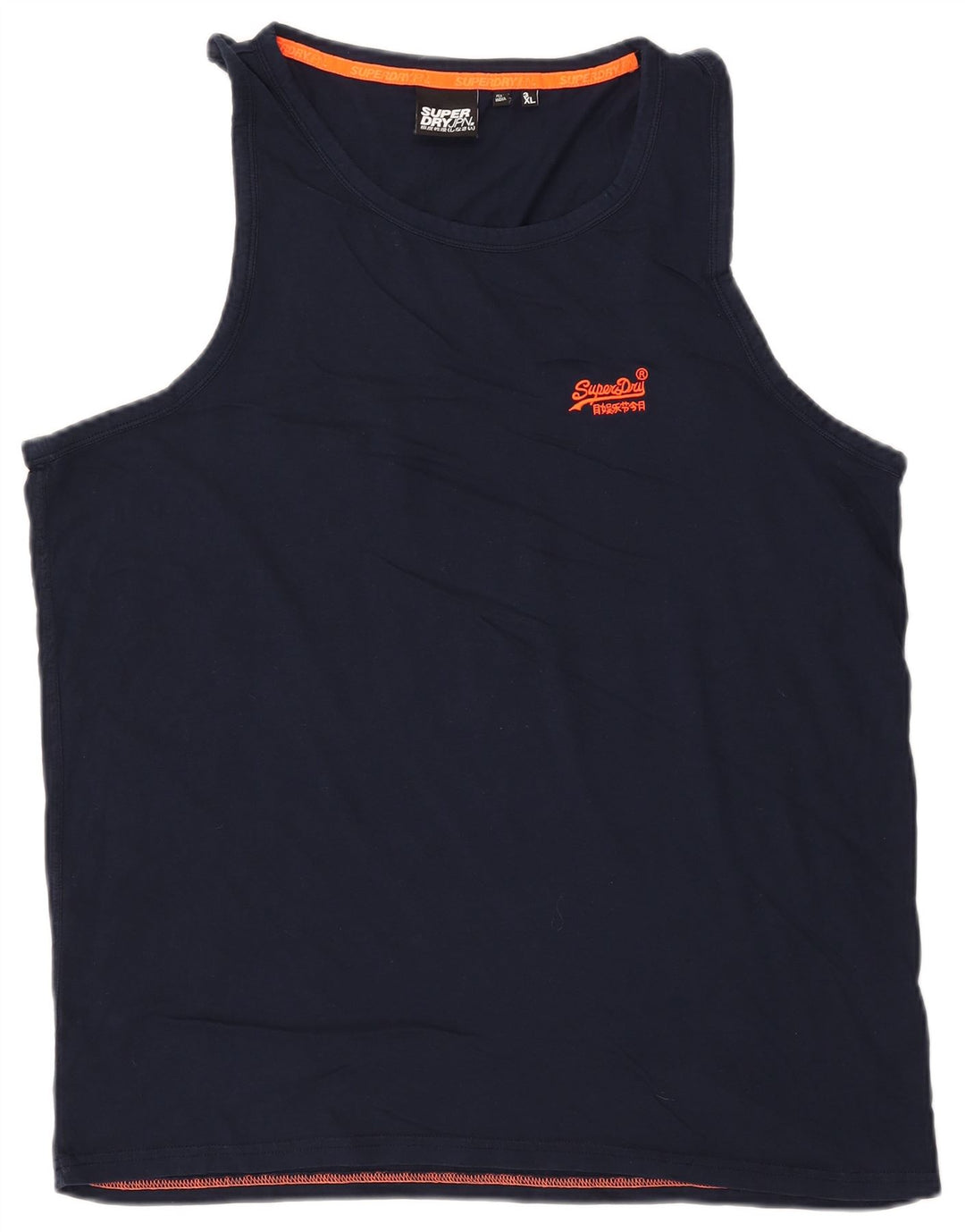 Superdry Mens Vest Top 3XL Navy Blue Cotton