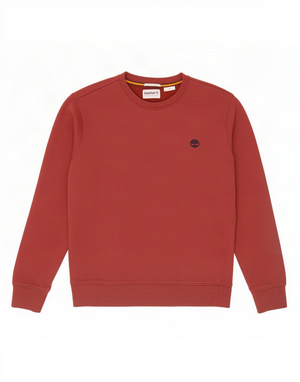 Timberland Mens Regular Fit Sweatshirt Jumper Small Red Cotton