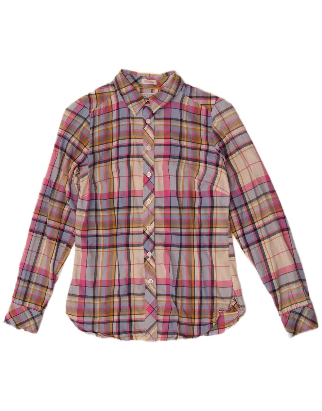 Joules Womens Shirt UK 8 Small Multicoloured Check Cotton