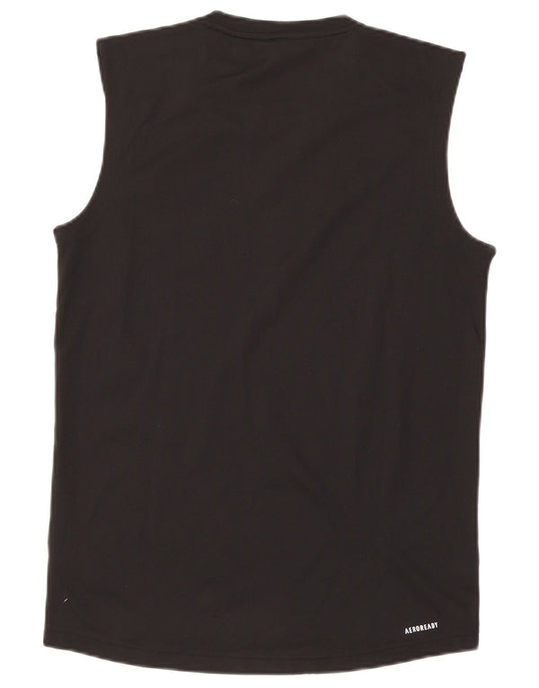 Adidas Mens Aeroready Vest Top Small Black Polyester