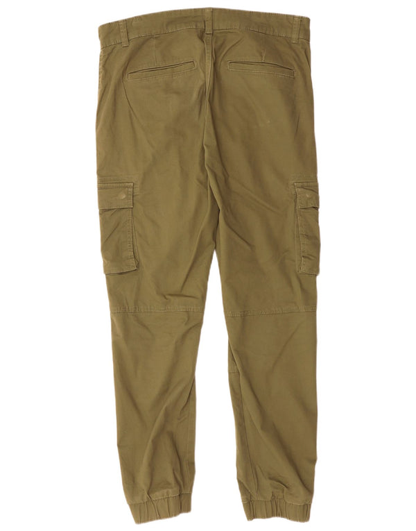 ONLY & SONS Mens Joggers Cargo Trousers W32 L29 Khaki Cotton