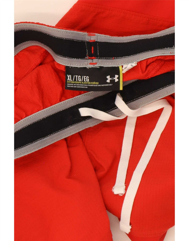 Under Armour Mens Abstract Pattern Sport Shorts XL Red