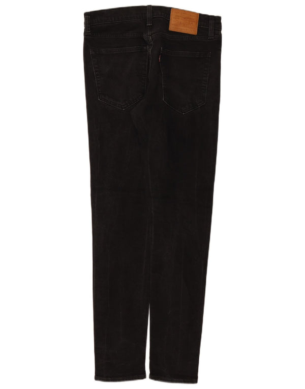 Levi's Mens Skinny Tapered Jeans W32 L32 Black Cotton