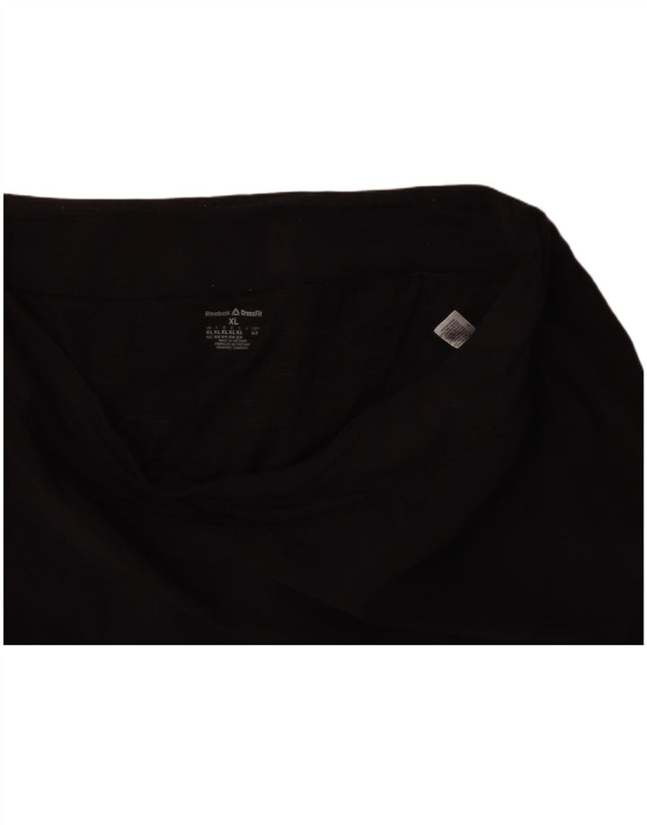 REEBOK Womens Sport Shorts UK 20/22 XL  Black Polyester