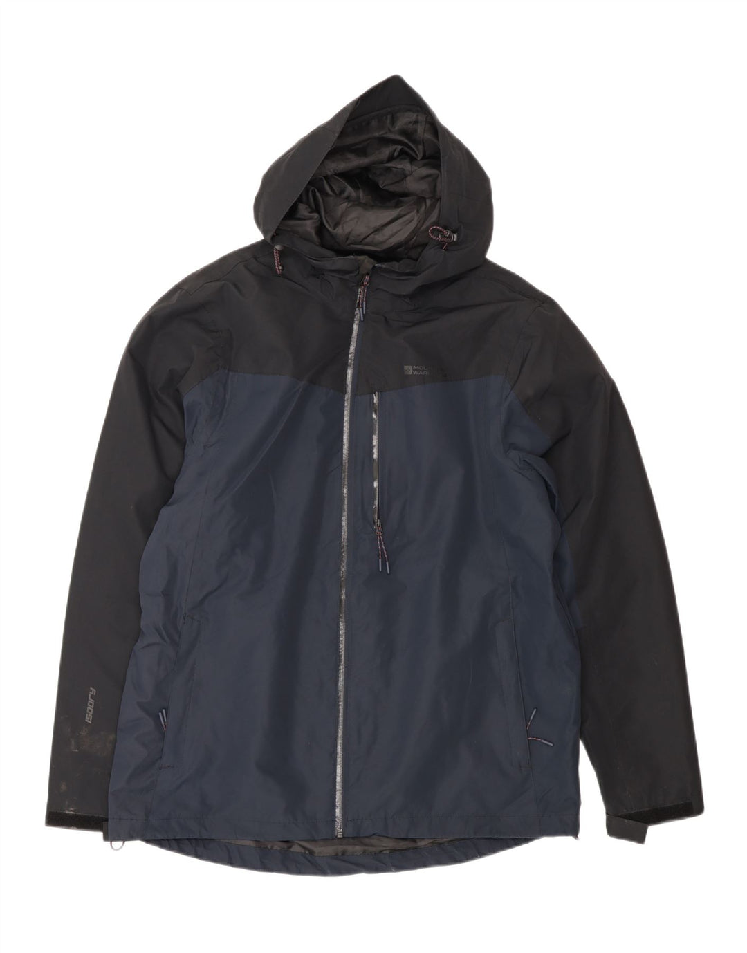 Mountain Warehouse Mens Rain Jacket UK 40 Large Navy Blue Colourblock