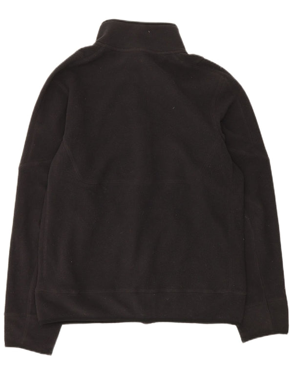 NIKE Mens Fleece Jacket UK 36 Small Black Polyester