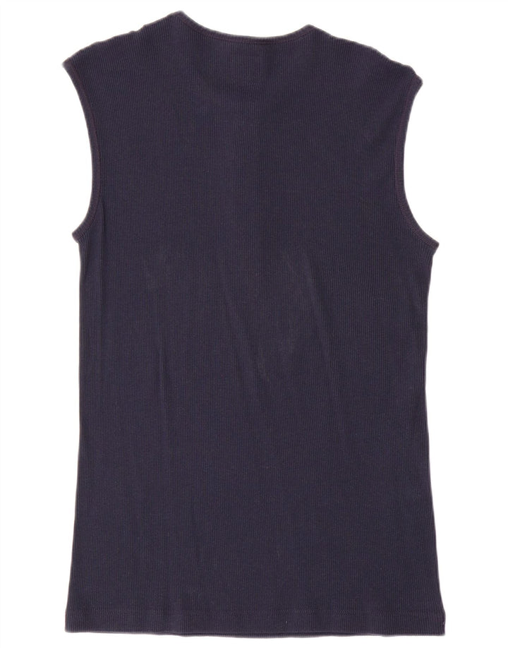 Levi's Womens Vest Top UK 14 Large Navy Blue
