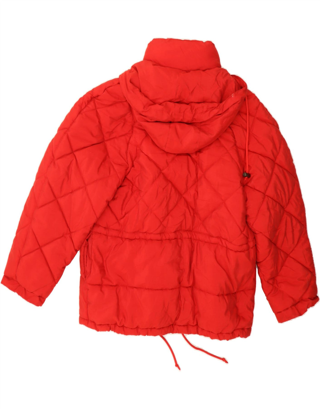ARMANI JEANS Womens Hooded Windbreaker Jacket UK 12 Medium  Red Polyester Vintage Armani Jeans and Second-Hand Armani Jeans from Messina Hembry 
