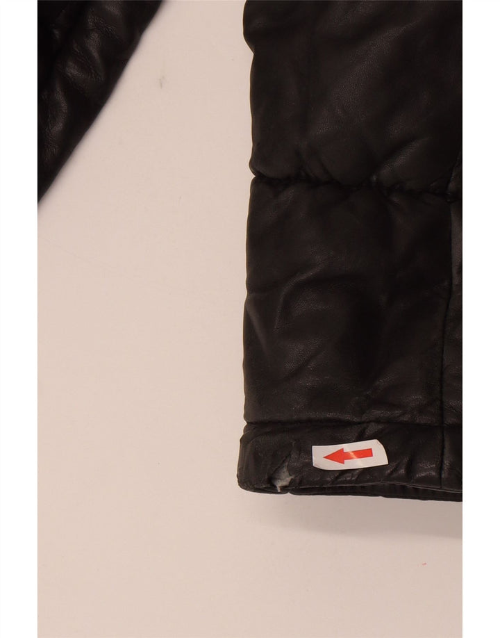 Bata and More Womens Leather Jacket IT 48 XL Grey Leather