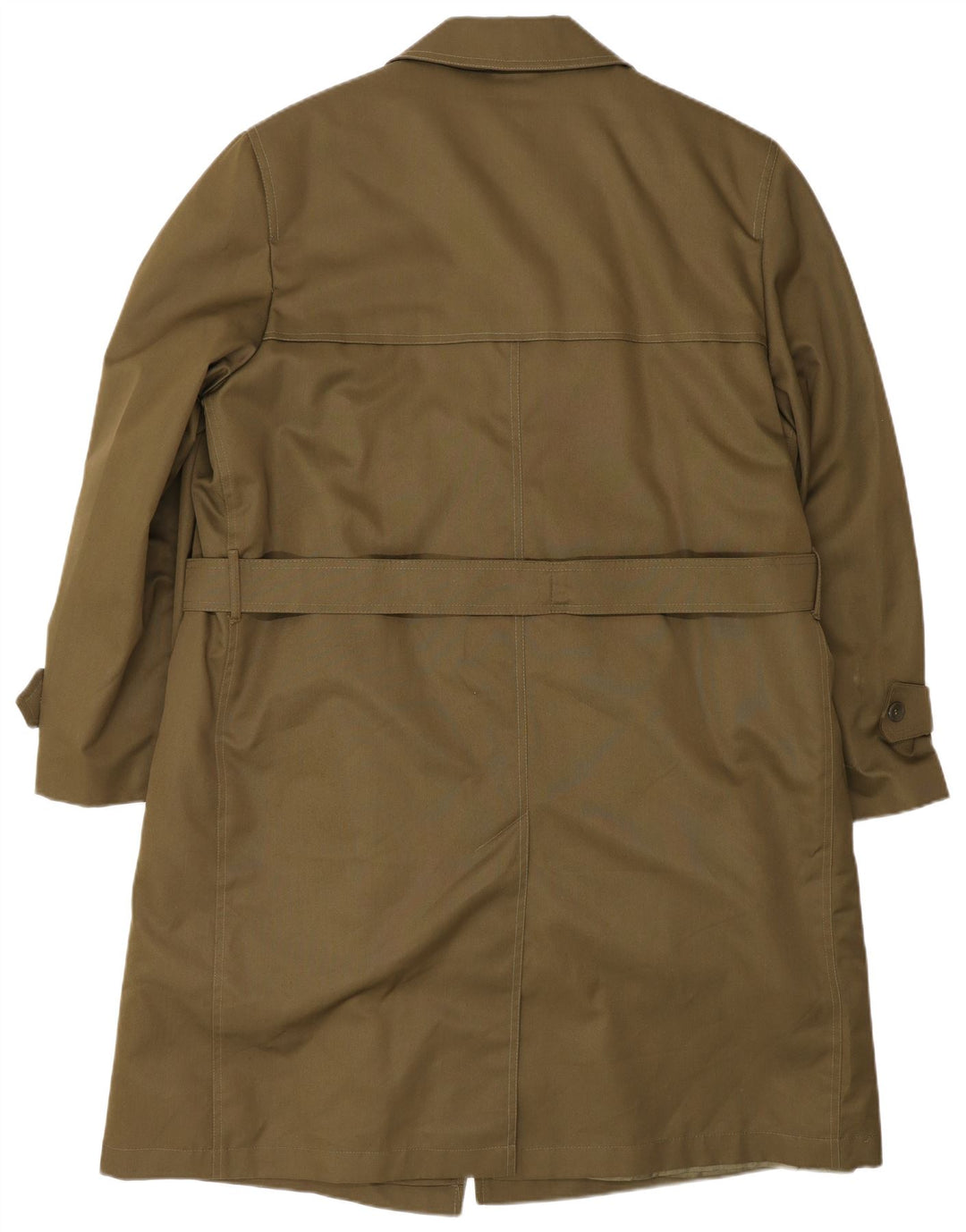 Vintage Mens Trench Coat UK 40 Large Khaki