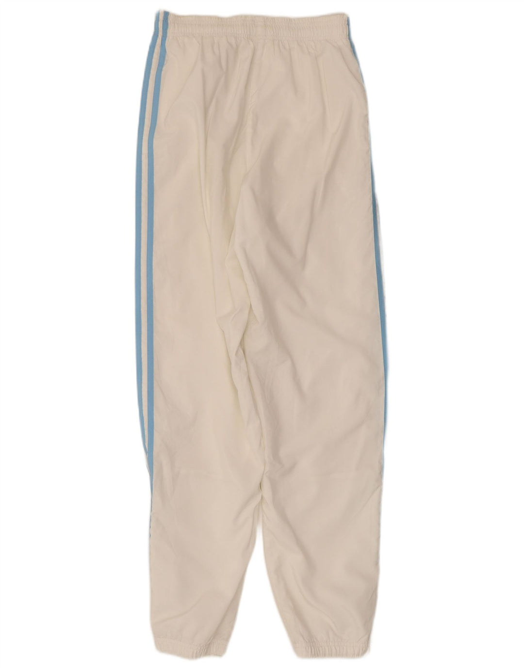 ADIDAS Womens Tracksuit Trousers Joggers UK 10 Small White Polyester