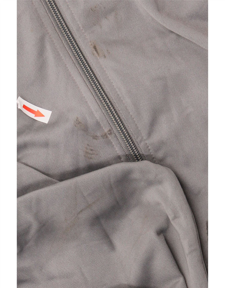 PUMA Mens Tracksuit Top Jacket Large Grey Colourblock Polyester
