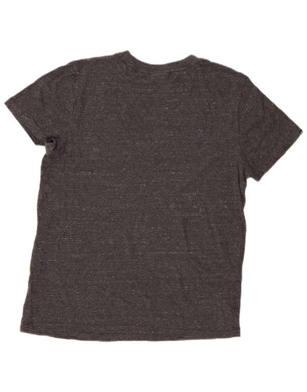 Superdry Mens T-Shirt Top XL Grey Flecked Cotton