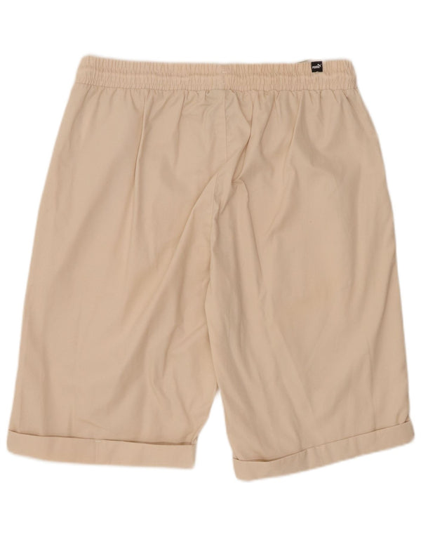 PUMA Mens Sport Shorts Large  Beige Cotton
