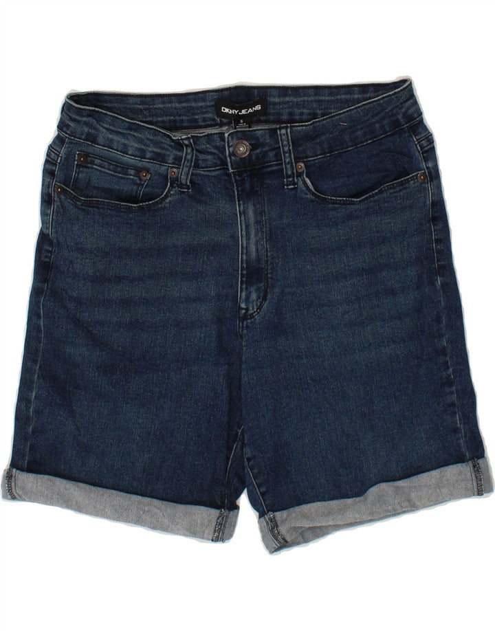 DKNY Womens Denim Shorts US 8 Medium W30  Navy Blue Cotton Vintage Dkny and Second-Hand Dkny from Messina Hembry 