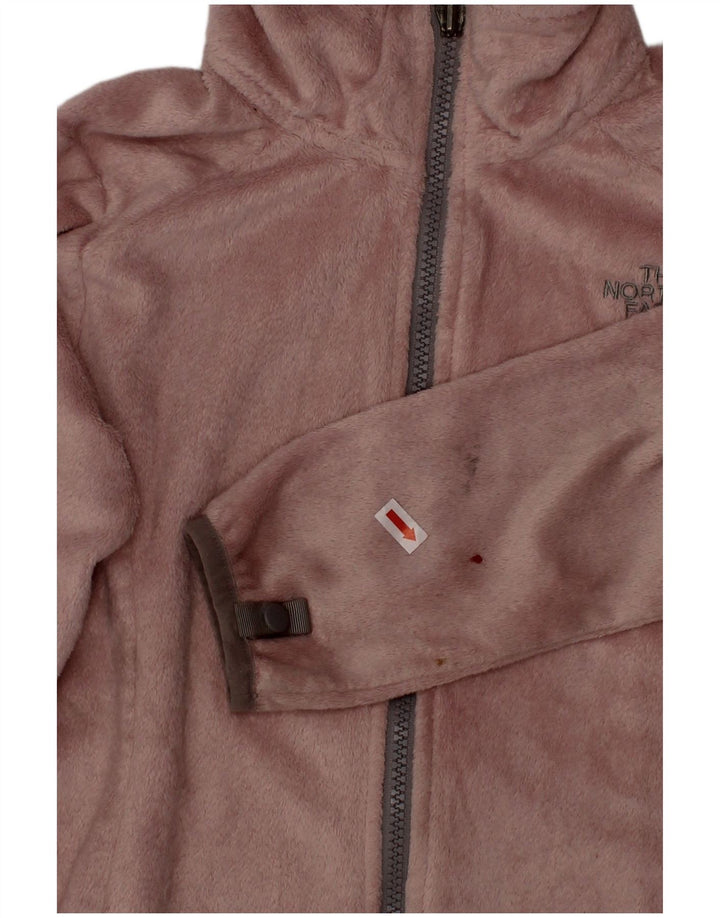 THE NORTH FACE Girls Fleece Jacket 7-8 Years Small Pink Polyester
