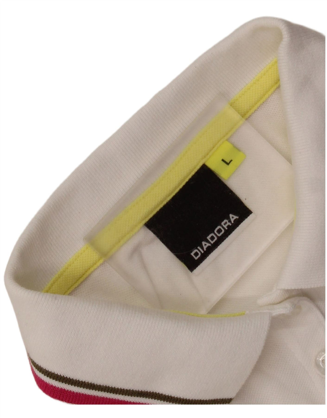 DIADORA Womens Polo Shirt UK 14 Large White