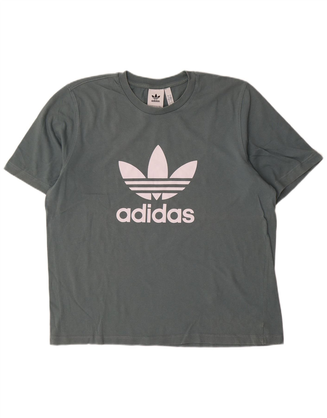 ADIDAS Mens Graphic T-Shirt Top Large Blue