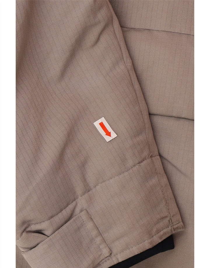 HOLLISTER Mens Hooded Padded Jacket UK 40 Large Grey Polyester