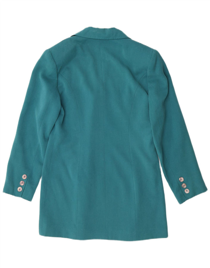 PRINCIPLES Womens Double Breasted Blazer Jacket UK 12 Medium Turquoise